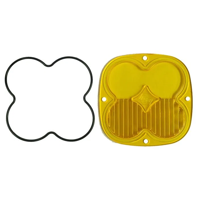 660115 – BAJA DESIGN Driving/ Fog Light Lens, Replacement For Baja Designs XL Series Lights 4.5 Inch Square Amber Dri...